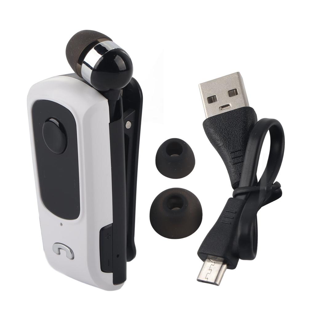 F920 Sports   Headset Earpiece Retractable Hands  Earphone (Black)