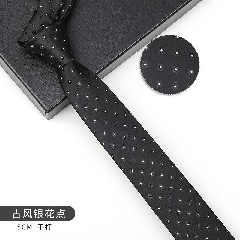 Men'S And Women'S Korean Version 6Cm Fashion Casual Professional Striped Hand-Made Thin Tie Groom Best Man Wedding Banquet Tie