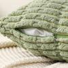 Durability Corduroy Cushion Cover with Invisible Zippered Close Enhances Any Decors Styles Standard Size 45x45cm