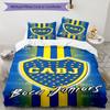 Boca Football Club Printed Pattern Duvet Cover Set – Includes 1 Duvet Cover and 2 Matching Pillowcases Bedroom Decor Christmas Gifts
