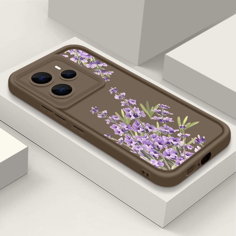 

Матовый мягкий чехол с цветочным узором для Xiaomi 14T Pro 13T Redmi Poco X7 F6 Pro X6 Note 14 Pro 13 12 11 TPU защита линз противоударный силиконовый чехол для телефона Redmi Note 14 Pro 4G кофейный