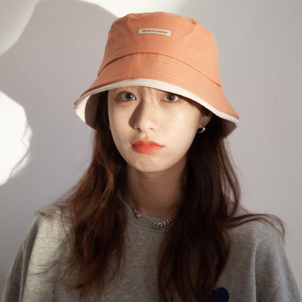 Sun Protection Women Fisherman Hat Large Brim Summer Sun Hats Fashion Beach Bucket Hat  Basin Caps
