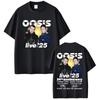 O-Oasis Live 25 Tour T Shirt Men Women Gothic Vintage Overd Tshirt Men's High Quality  Short Sleeve T-shirts#Color(4)