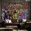 Jojos Bizarre Adventure Wall Tapestry Aesthetic Wall Hanging Printed Fabric Blanket Decorative Tapestries For Bedroom Living Room Home Decor