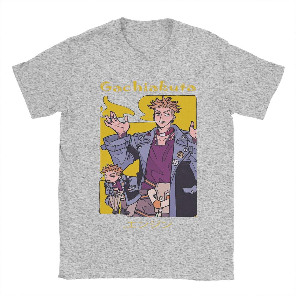 Enjin Gachiakuta Anime Men's T Shirt  Novelty Tees Short Sleeve O Neck T-Shirts 100% Cotton Summer Clothes