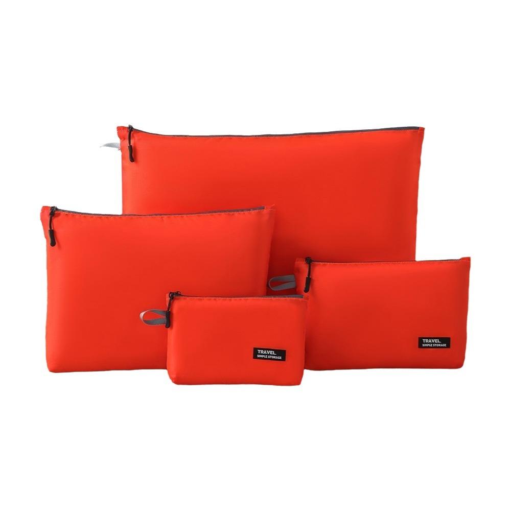 4Pcs/set Ultralight Clothing Storage Bag Water-Resistant Foldable Travel Organiser Pouch Space Saving Waterproof