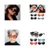 Stylish Large Oversized Ladies Women Sunglasses Designer Half Frame Retro Fashion 2018 For All Occasions