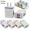 Dual USB Ports LED Light 5V 2.1A US/EU Plug Wall Home Travel Charger