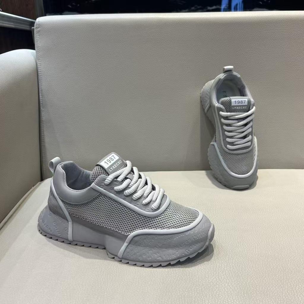 Men's shoes summer new breathable mesh dad shoes fashionable versatile platform casual shoes men's