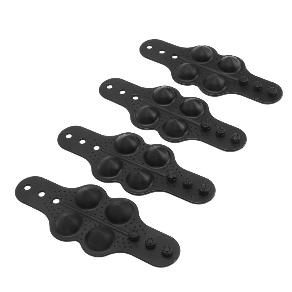 4pcs Steering Wheel Cover Massager Steering Wheel Center Marker Massage Grip Anti Slip Silicone Car Interior