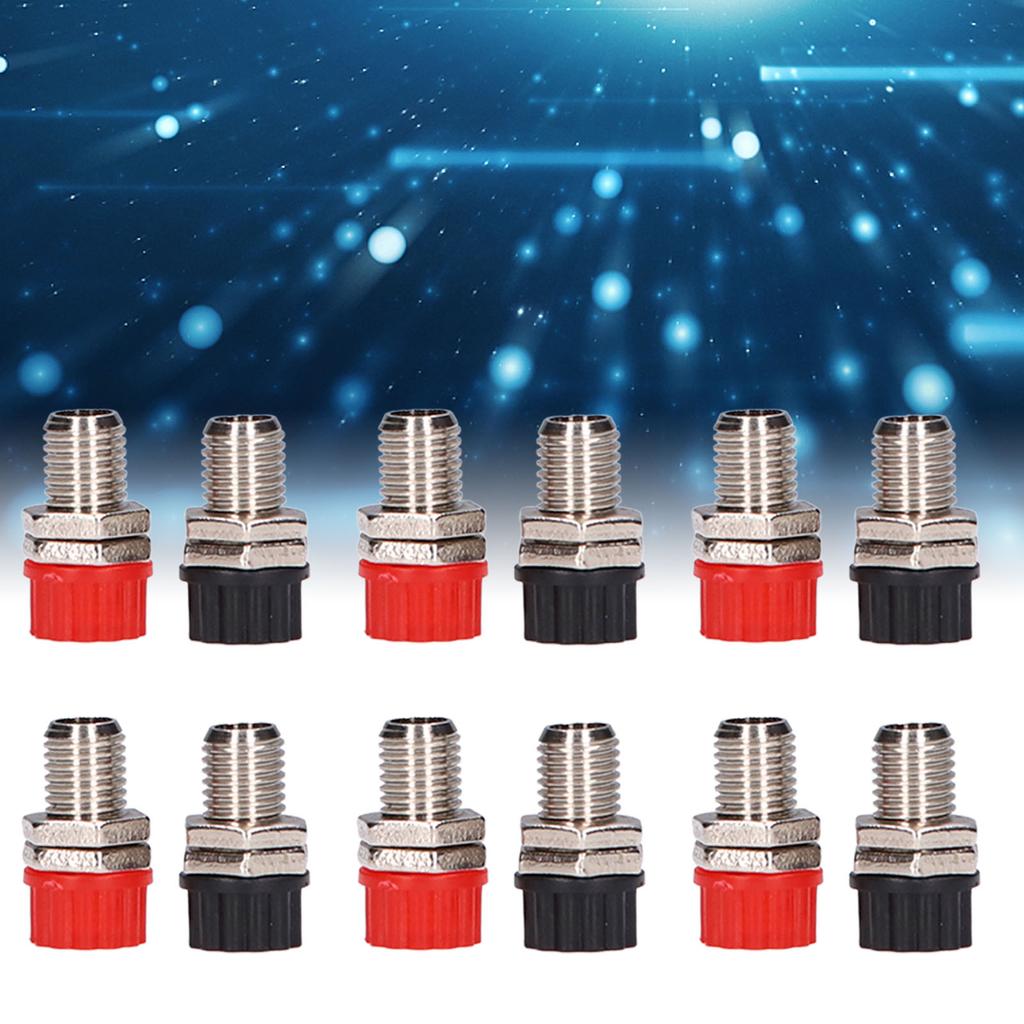 20Set Connector Binding Post Nickel Plated Brass Banana Socket Jack Teaching Instrument Accessories