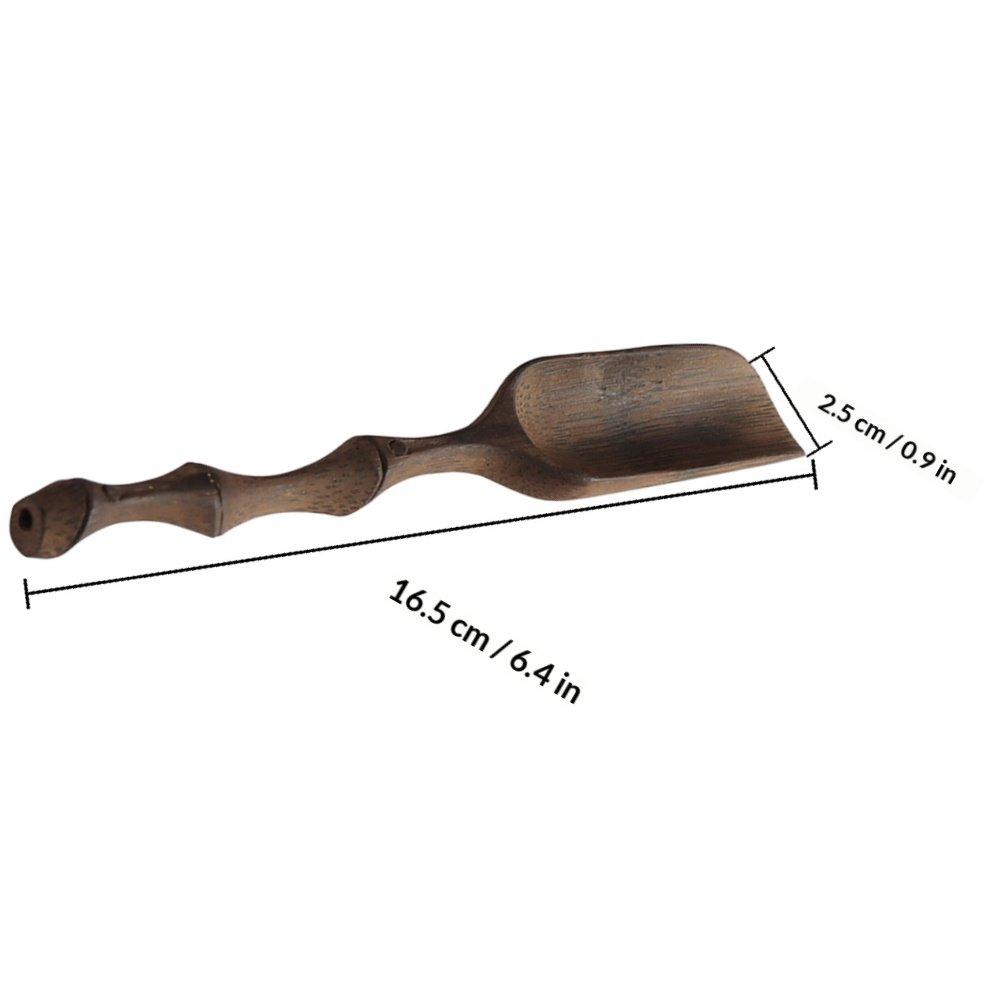 Scoop Design Home Office Use Ceremony Accessories Spoons Bamboo Carved Tea Bamboo Tea Shovel Spoons Spoon коричневый