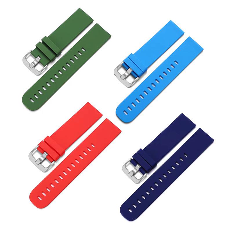 In-Stock 20mm/22mm Silicone Quick-Release Watch Band for Huawei & Samsung Watches