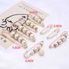 8-Piece Pearl Waist Adjusting Safety Pins, Elegant Pants Waist Cincher Brooch, Ideal Choice for Daily Clothing Repair