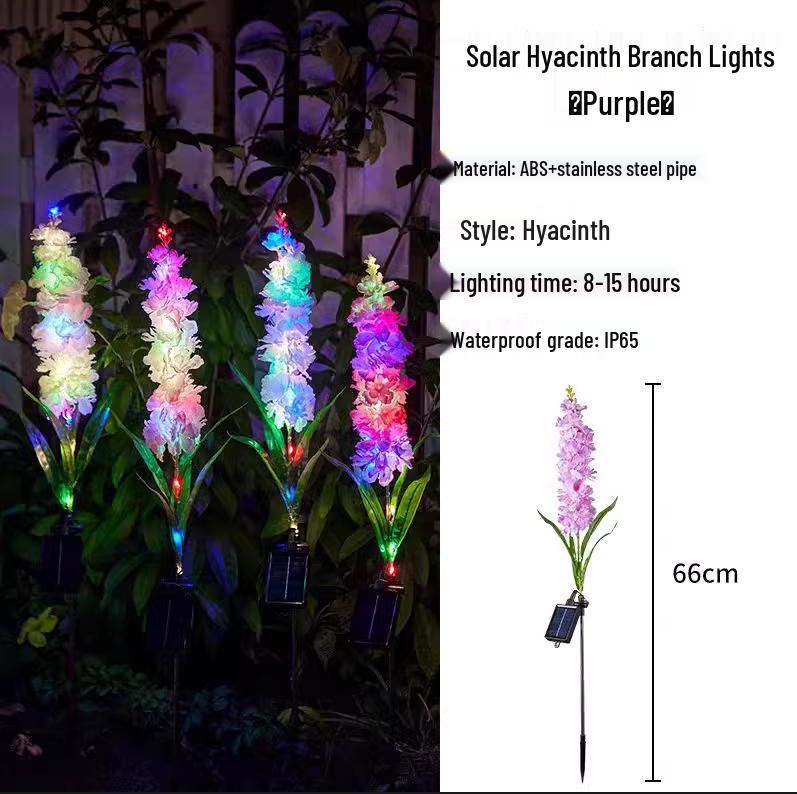 Outdoor Color-Changing LED Jellyfish Garden Lights with Solar Fiber Optics