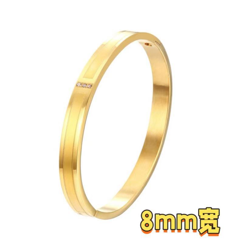 Bracelet Girls Niche Titanium Steel Jewelry Premium Sense Ins Wind Nail Opening Jewelry