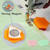 Magnetic Seam Guide Multi-Purpose Polygonal Seam Guide Hemmer Edge Polygonal Anti-Curling Positioner Sewing Accessories Supplies