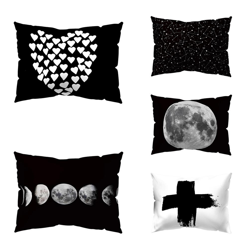 Geometric Pattern Heart Cross Throw Pillow Case Cushion Cover Sofa Bed Car Decor