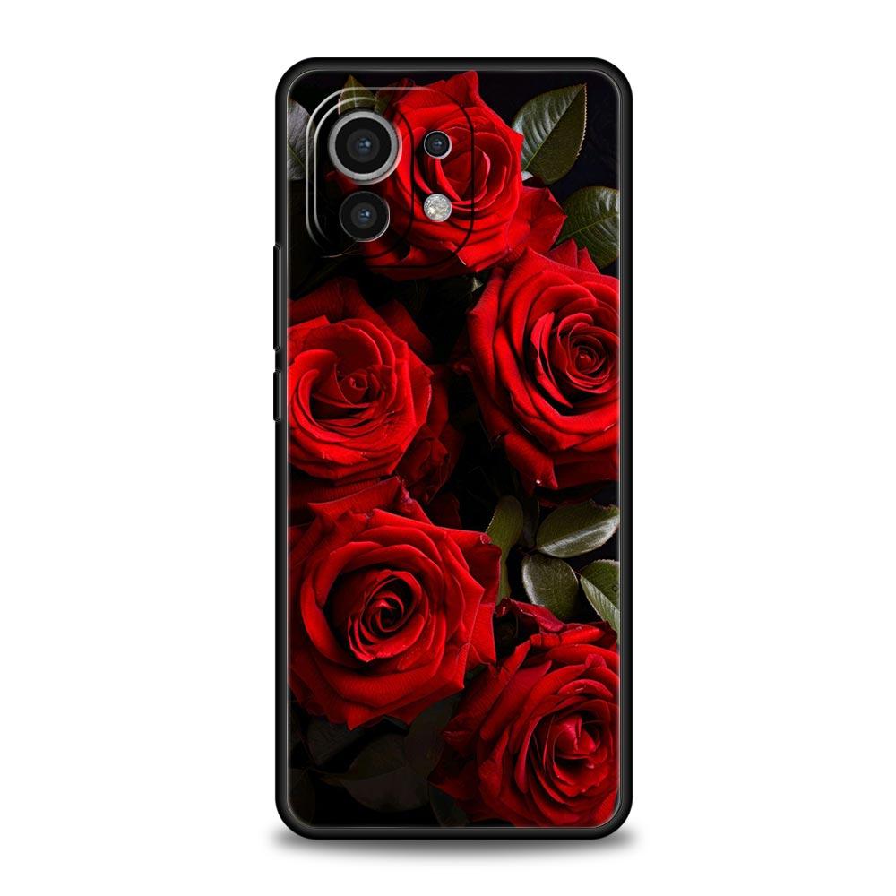 Beautiful Red Rose Flowers Phone Case For Xiaomi 14 13T 12T Pro 12 13 11 Ultra Mi Note 10 Lite 10T 5G 11X Pro 11T 11i 9T Cover