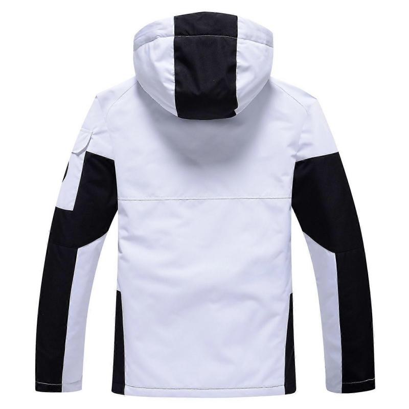 Herren Damen Skijacke Winter Warm Winddicht Wasserdicht Skianzug Outdoor Sport Snowboardmantel Splicing Paar Ski-Hoodie