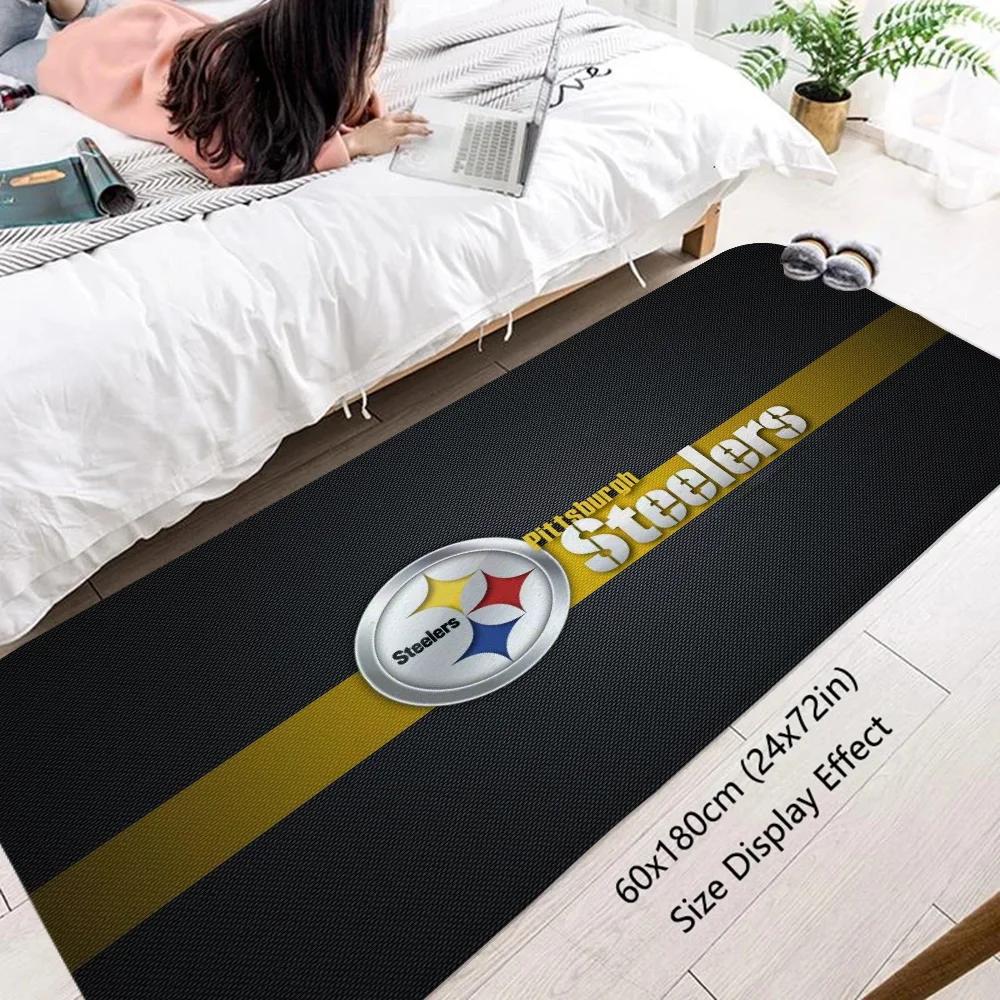 Carpets PittsburghS SteelerS Bath Rug Mat Rug for Bedroom Mats Kitchen Carpet for Bathroom Things to the Room Decoration Items