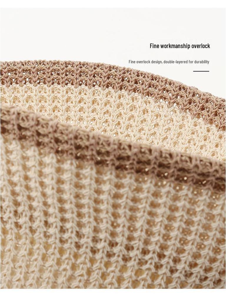 Korean Style Knitted Fisherman Hat for Women – Breathable, Versatile, Sun Protection, Small Face Effect