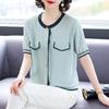 Women's Short-Sleeve Ice Silk Knit Top