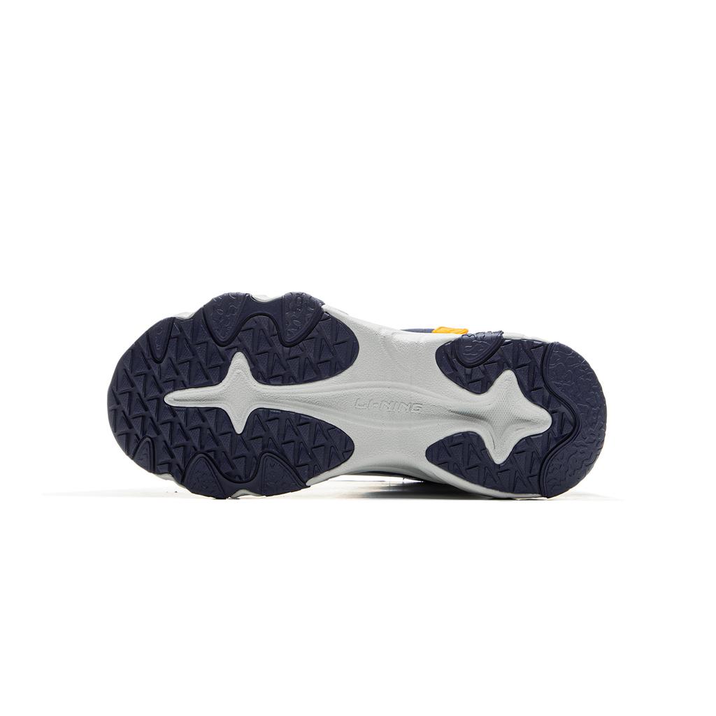 Li Ning Kids Sports Lifestyle Series Synthetic Leather Trendy Comfortable Fleece Shock Absorption Warm High-Top Casual Shoes YKCU186-37