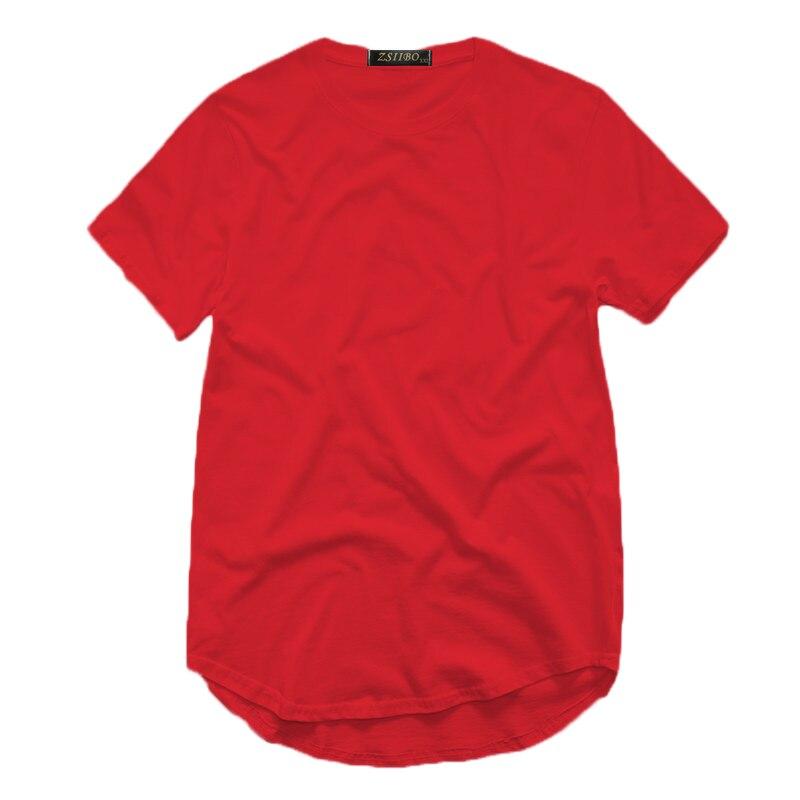 Spring and Summer Pure Cotton Fashion Long Men's T-shirt Street Hip-hop T-shirt Punk Short-sleeved Top Loose Casual T-shirt