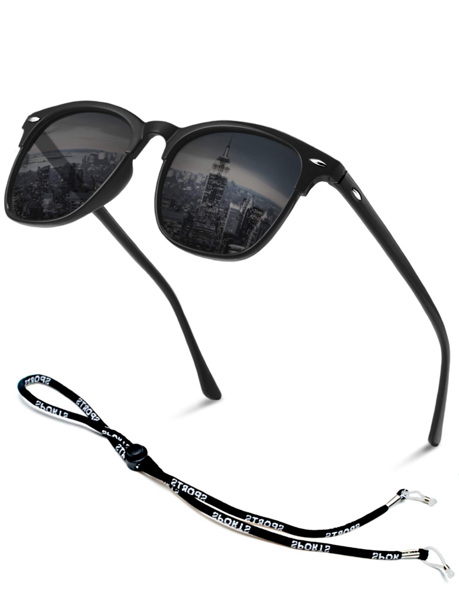 

[M2Ma] [Professionally Inspected] Men s Polarized Sunglasses, Ultra-Lightweight 16g, TAC Polarized Lenses, UV400 Protection, for Running, Sports,