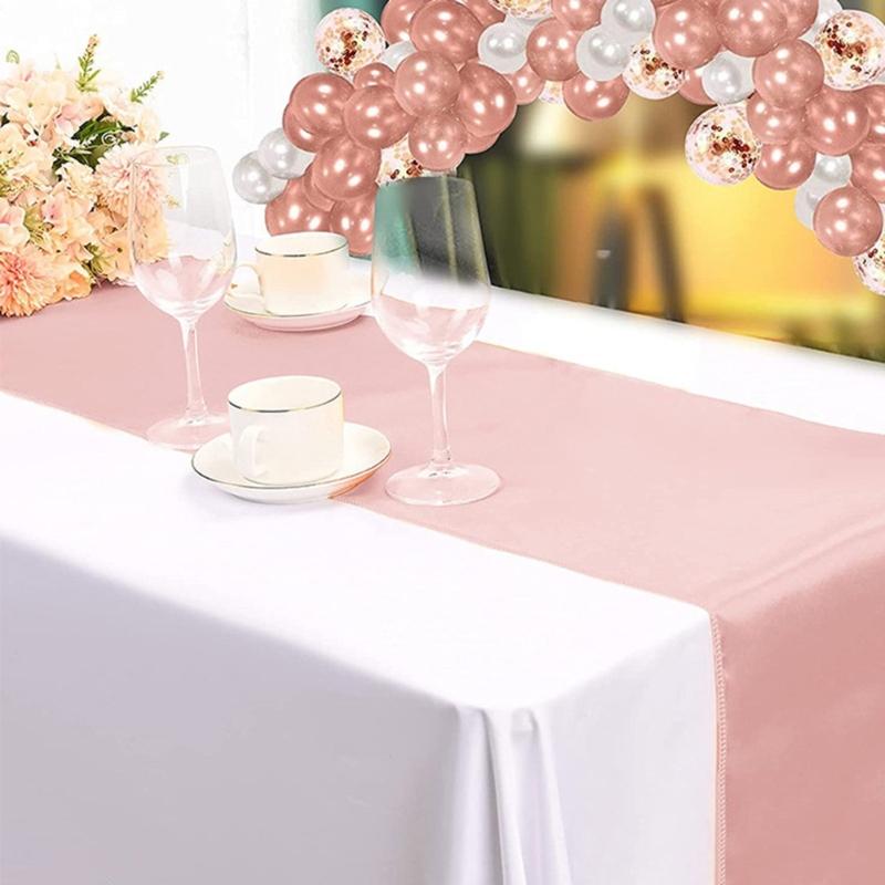 10шт скатертей для прямоугольных круглых столов для свадебных вечеринок — фото 5