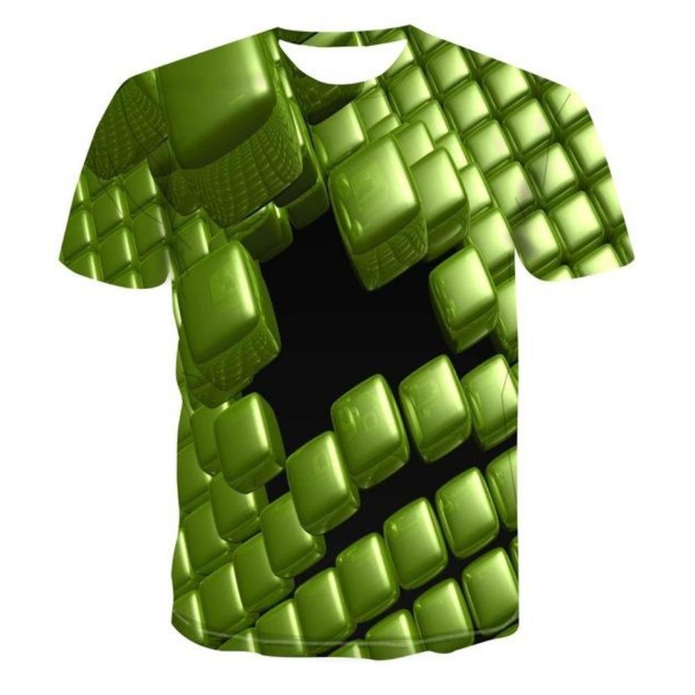 New Summer Men's 3d T-shirt Casual Short-sleeved O-neck Fashion Funny Printing T-shirt Men