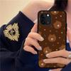 Korea Cute L-Line F-Friends B-Brown Phone Case Silicone Soft for iphone 15 14 13 12 11 Pro Mini XS MAX 8 7 6 Plus X XS XR Cover