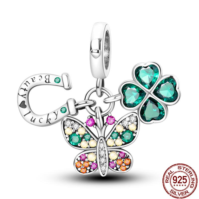 Fit Charms Fororiginal Bracelets 100%Copper Luminous Butterfly Series Beads Diy Jewelry Making For Women Gift