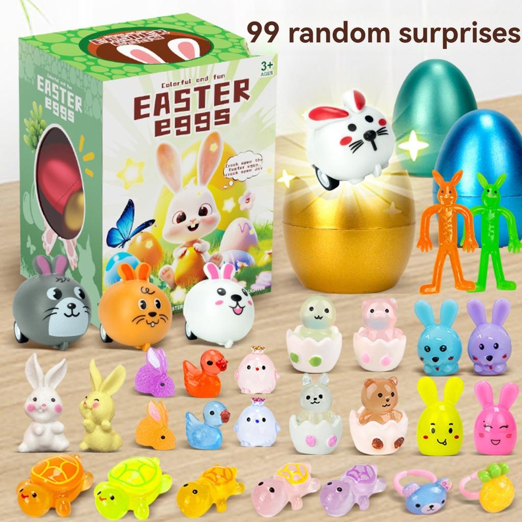 Children's Easter Egg Smashing Golden Egg Surprise  Box Cartoon Egg  Creative Decompression Toy