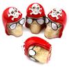 Bashineng Car Tire Valve Stem Caps 4pcs Skull Head Valve Cap Cover Universal Fit