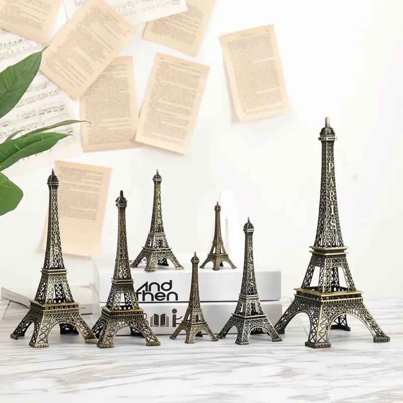 Bronzo Torre Eiffel Parigi Artigianato Metallico Accessori Decorazione Casa Statuetta Statua Modello Souvenir Design Interni Casa