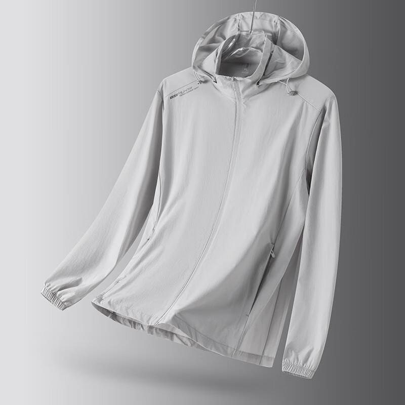 JIAOXIU Men s Lightweight Solid Trench Coat L