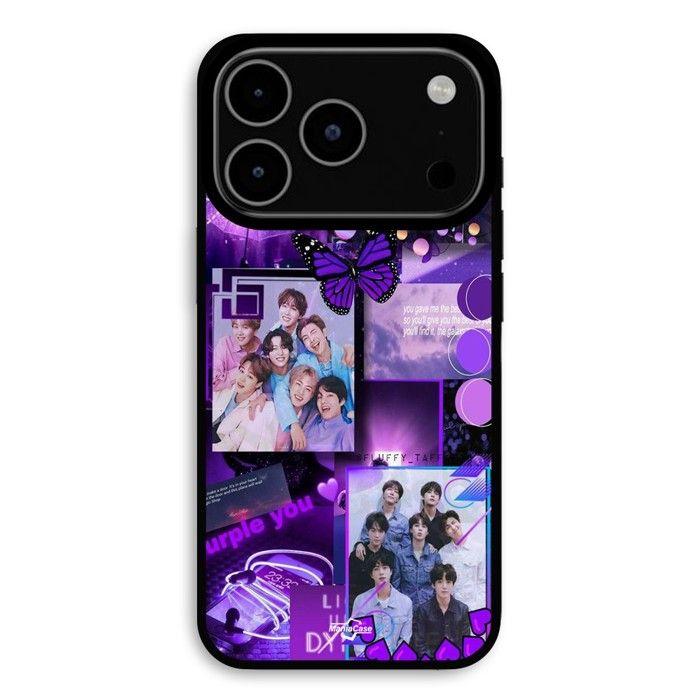 Carcasă Pentru iPhone 17 Pro BTS concept violet Maniacase negru