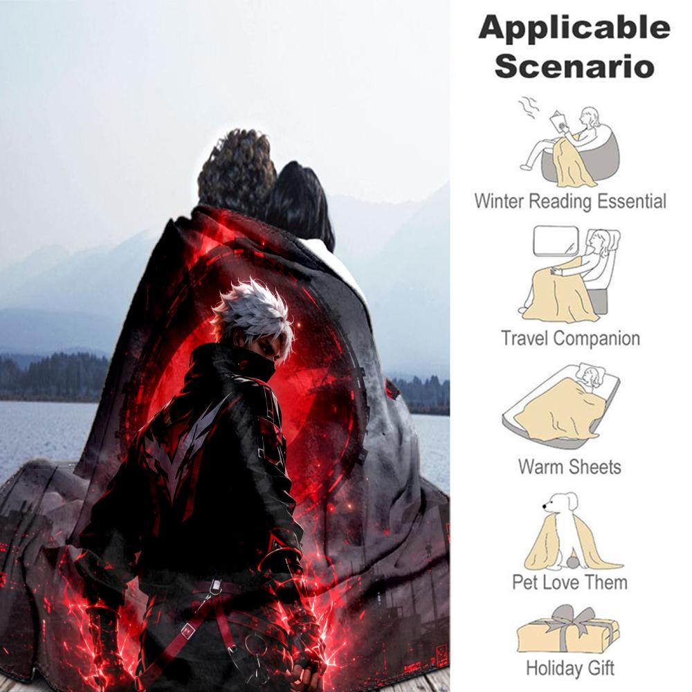 Free Fire Flannel Blanket, High quality Comfortable for All Seasons, Home Decor, Warmth and Comfort
