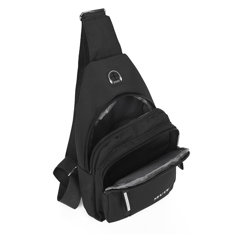 Men'S Chest Bag Multi-Functional Sling Bag Waterproof Crossbody Shoulder Bag Fashion Messenger Bag For Casual Sports Travel