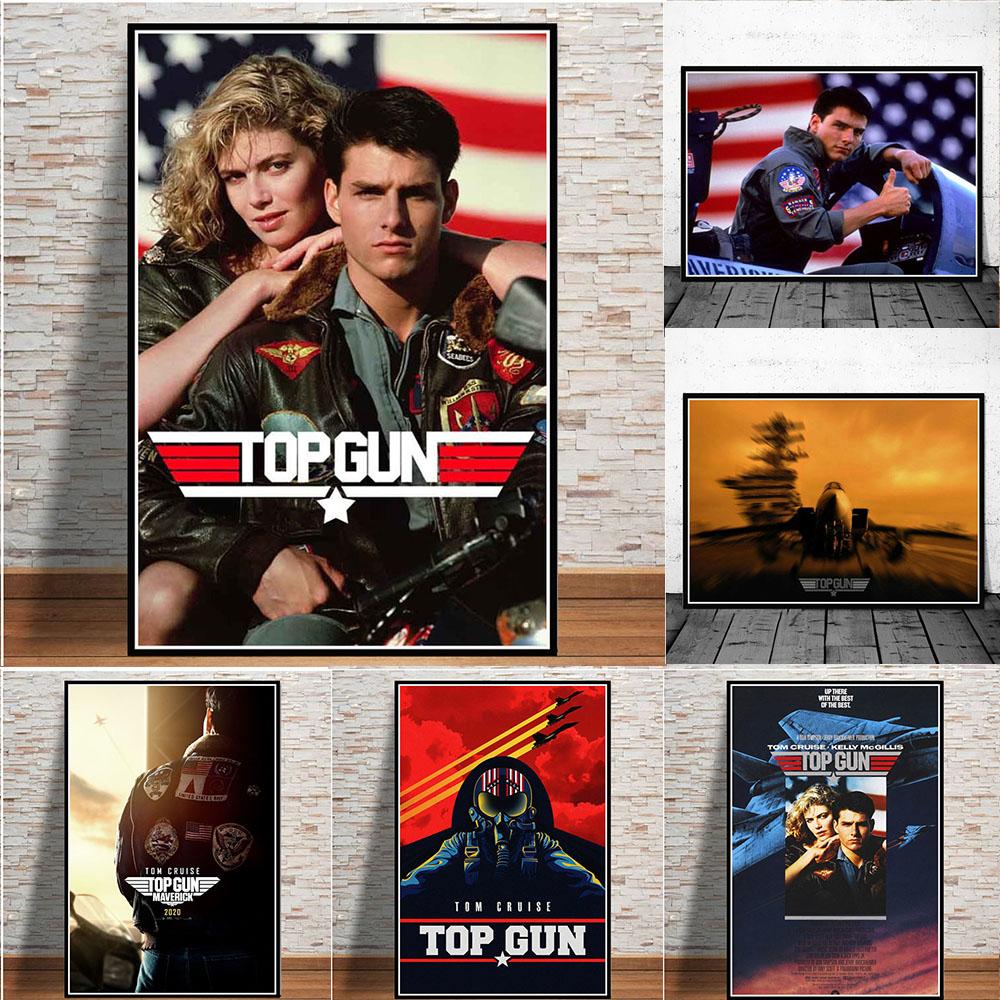 

Массивная деревянная рама Лучший стрелок Фильм 2022 Плакаты и принты Том Круз Фильм Комический холст Картины Настенное искусство Картины для гостиной Домашний декор