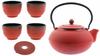 CAST IRON KETTLE 1.5L TEA TEAPERTAIN 4x CUPS SET
