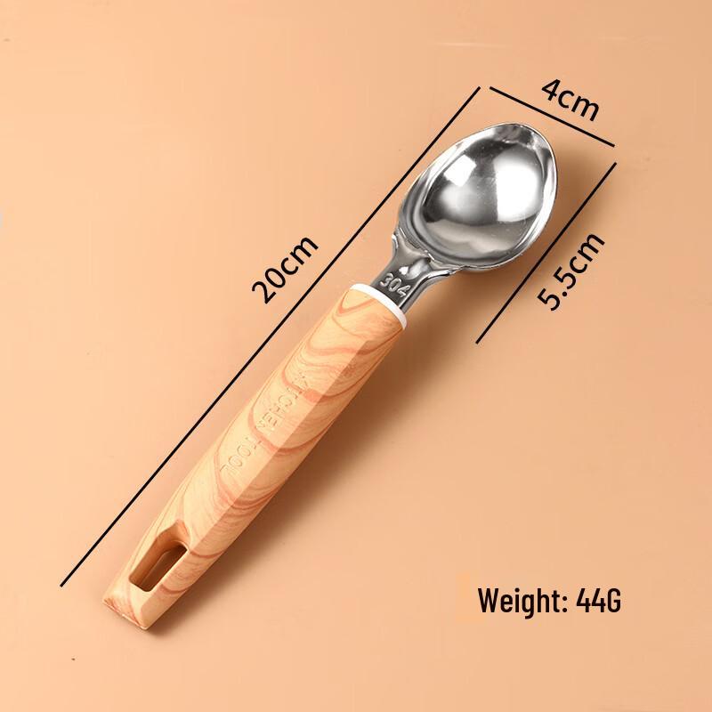 

Baijie 304 Wood Grain Ice Cream Scoop