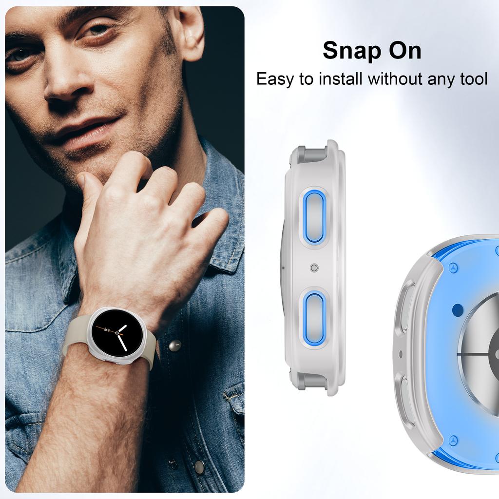 Cover Case For Samsung Galaxy Watch 8/8 Classic 46mm 40mm 44mm Screen Protector PC Hollow Bumper Shell Galaxy Watch 8 Protective