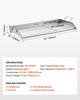 32x16 in Flat Top Griddle Stainless Steel Universal BBQ Grill Pan Cookware