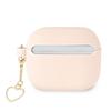 Guess Gua3Lschsp Airpods 3 Cover Różowy/Pink Silicone Charm Heart Collection