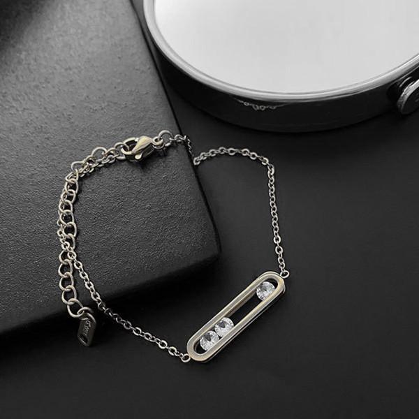 Luxurious Exquisite Diamond-set Bracelet Necklace Set For Fashionable Zircon For Women To Wear During Summer Travel