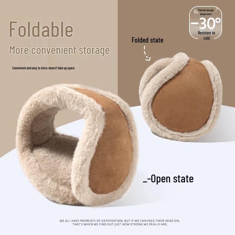 Earmuffs: Unisex Winter Plush Ear Warmers for Outdoor Cycling