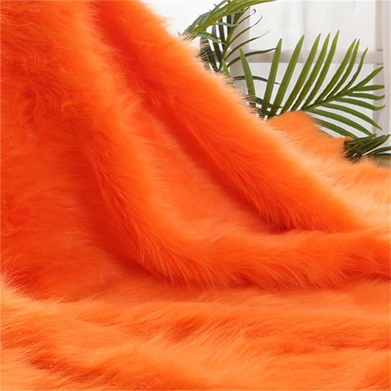 5cm Plush Thickened Fur Fabric By The Meter Coats Bags Clothes Sewing High-grade Imitation Fox Cloth Decorative Winter Plain Diy